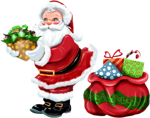This png image - Transparent Santa Claus with Gold Gift PNG Clipart, is available for free download
