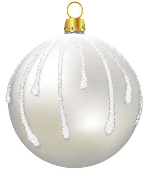This png image - White Christmas Ball PNG Picture, is available for free download