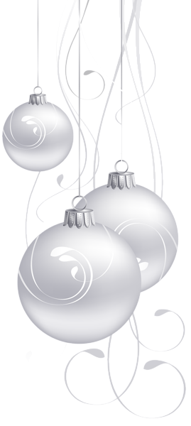This png image - White Christmas Balls PNG Clip Art, is available for free download