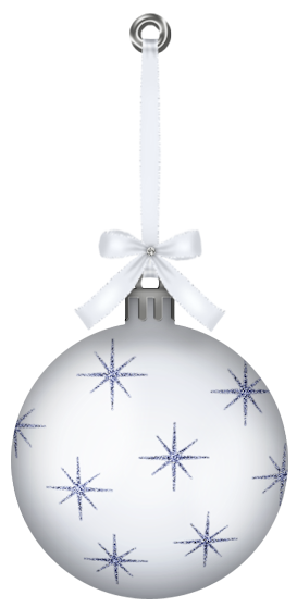 This png image - White Hanging Christmas Ball Ornament PNG Clipart, is available for free download
