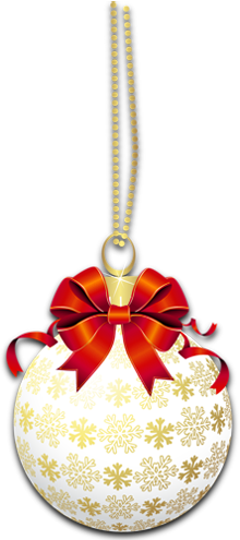 This png image - White Transparent Christmas Ball with Red Bow PNG Picture, is available for free download