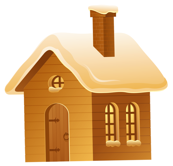 This png image - Winter Brown House PNG Picture, is available for free download