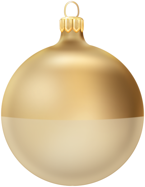 This png image - Xmas Golden Ball Ornament PNG Clipart, is available for free download