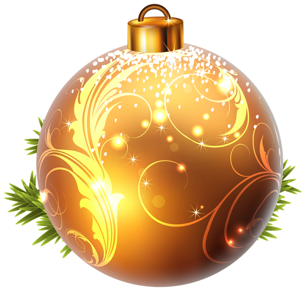This png image - Yellow Christmas Ball PNG Clipart Image, is available for free download
