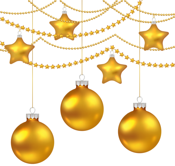 This png image - Yellow Christmas Balls Decoration PNG Clipart Image, is available for free download