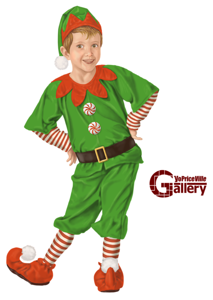 This png image - Boy Christmas Elf Painting PNG Clipart, is available for free download