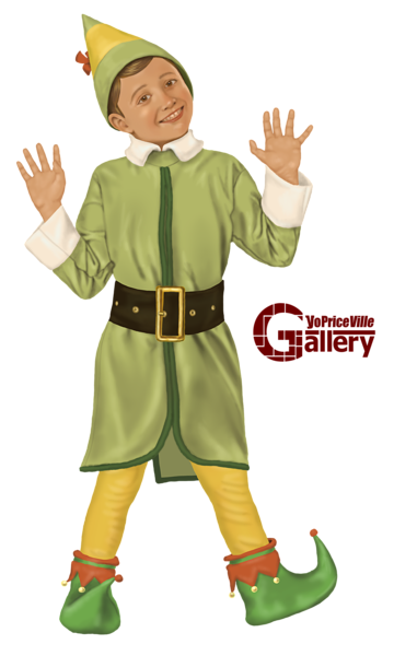 This png image - Christmas Elf Boy Painting PNG Clipart, is available for free download