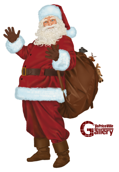 This png image - Santa Claus with Sack Painting PNG Clipart, is available for free download