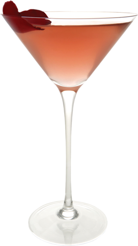 This png image - Cocktail Glass with Rose Petals Clipart, is available for free download