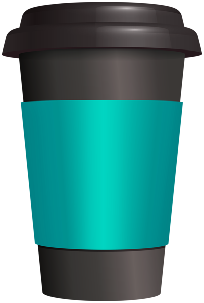 This png image - Black Blue Plastic Coffee Cup PNG Clipart, is available for free download