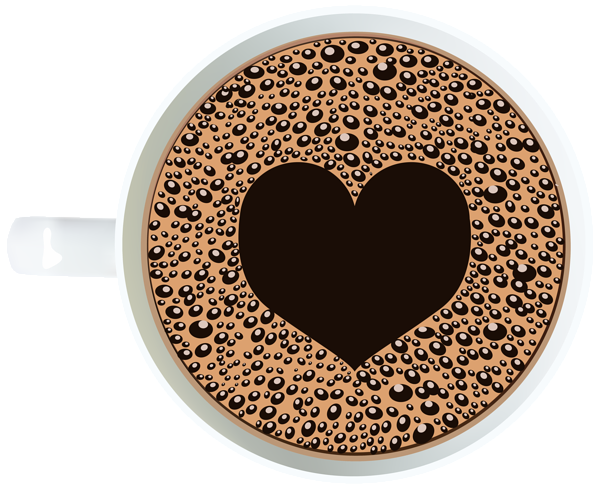 Coffee Cup with Heart PNG Clipart Image | Gallery ...