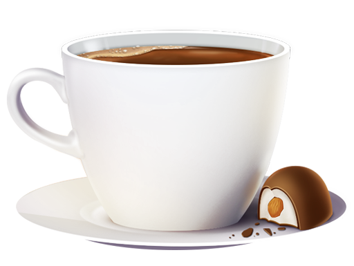 This png image - Cup of Coffee and Candy PNG Clipart Picture, is available for free download