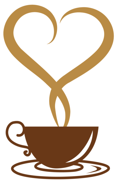 This png image - Deco Coffee Cup with Heart PNG Vector Clipart, is available for free download