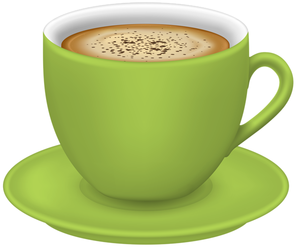 Green Cup of Coffee PNG Clipart | Gallery Yopriceville - High-Quality ...