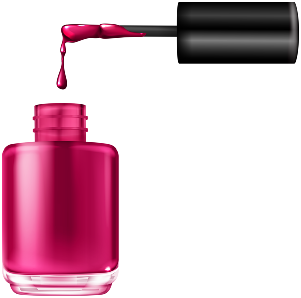This png image - Open Nail Polish Pink PNG Clipart, is available for free download