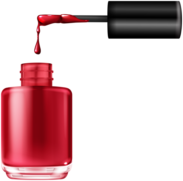 This png image - Open Nail Polish Red PNG Clipart, is available for free download