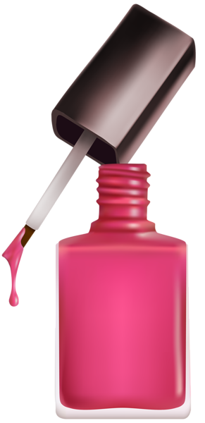 This png image - Open Pink Nail Polish PNG Clipart Image, is available for free download