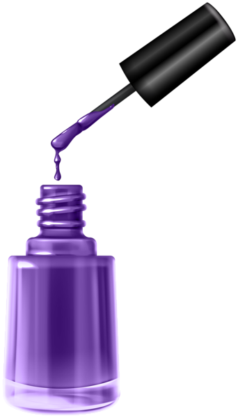 This png image - Open Purple Nail Polish PNG Clipart, is available for free download