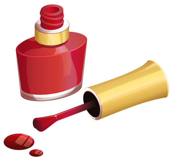 This png image - Red Nail Polish PNG Clipart Picture, is available for free download
