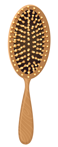 This png image - Wooden Hairbrush PNG Clipart Image, is available for free download