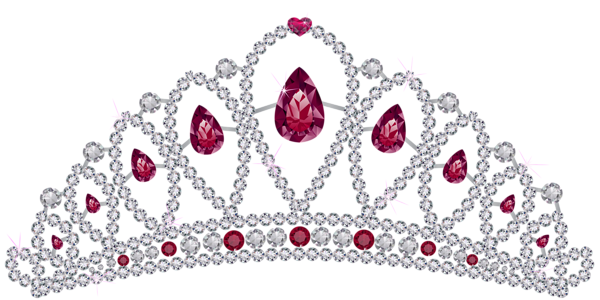 This png image - Diamond Tiara with Rubies PNG Clipart, is available for free download