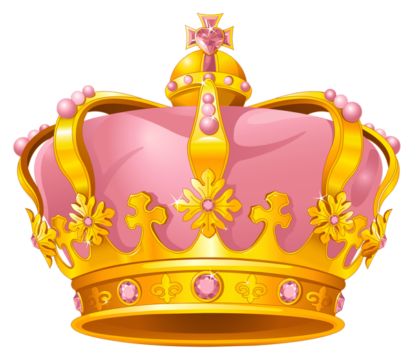 This png image - Golden Pink Crown PNG Clipart, is available for free download
