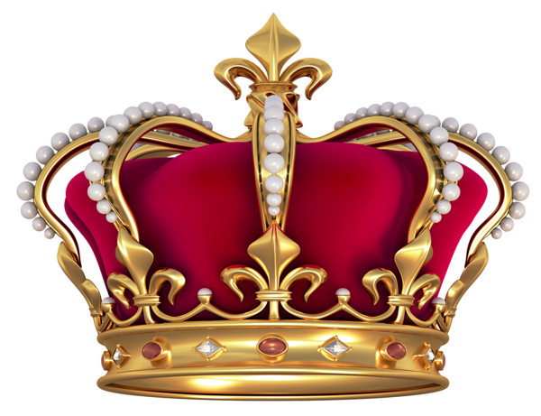 This png image - Red Gold Crown with Pearls PNG Clipart Picture, is available for free download