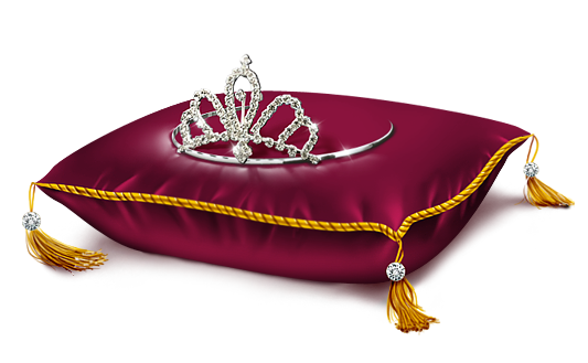 This png image - Red Princess Crown Pillow PNG Clipart Picture, is available for free download