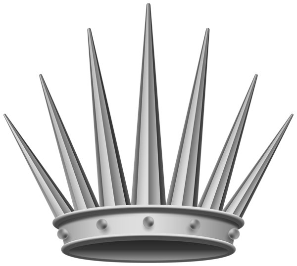 This png image - Silver Crown Transparent PNG Clip Art Image, is available for free download