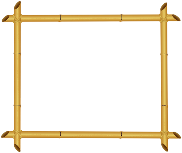 This png image - Bamboo Border Frame PNG Clipart, is available for free download