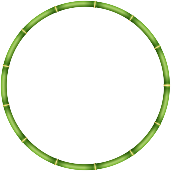 This png image - Bamboo Round Frame PNG Clip Art Image, is available for free download