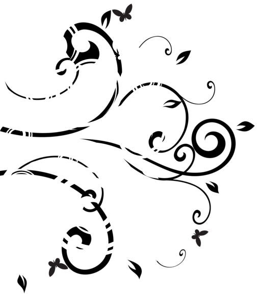 This png image - Black White Decor PNG Clip Art Image, is available for free download