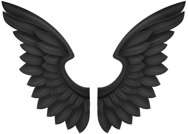 This png image - Black Wings Transparent PNG Clip Art Image, is available for free download