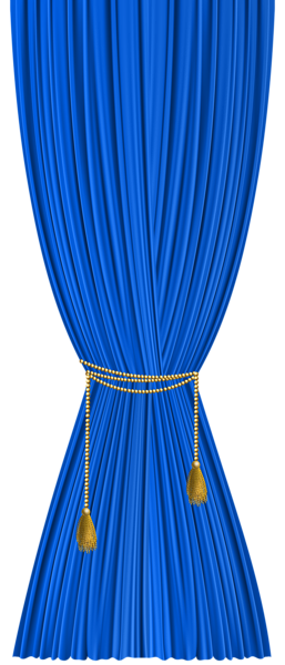 This png image - Blue Curtain Decorative Transparent Image, is available for free download
