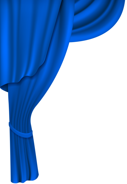 This png image - Blue Curtain Transparent Clip Art Image, is available for free download