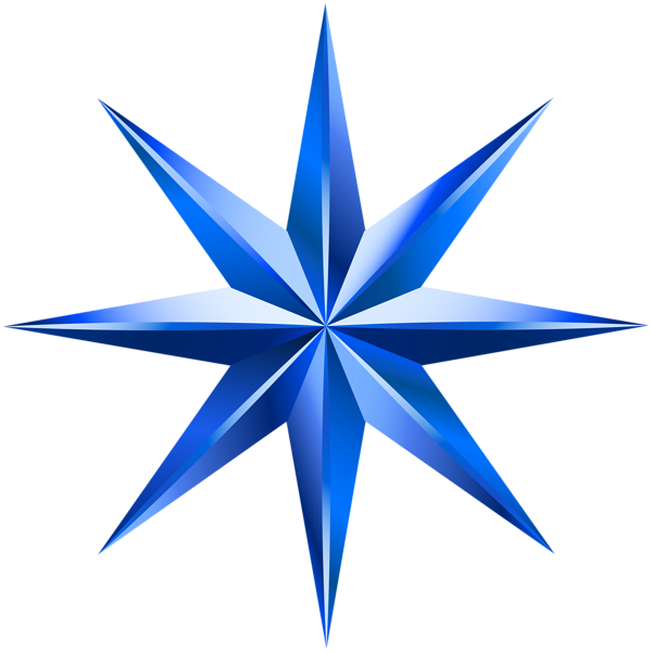This png image - Blue Decorative Star PNG Clip Art Image, is available for free download