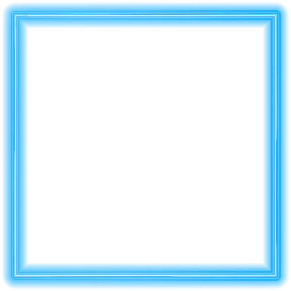 Blue Neon Border Frame PNG Clipart | Gallery Yopriceville - High ...
