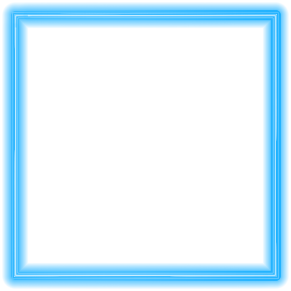 Blue Neon Border Frame PNG Clipart | Gallery Yopriceville - High