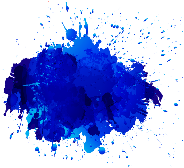 Blue Oil Paint Stain Transparent Clip Art Image | Gallery ...