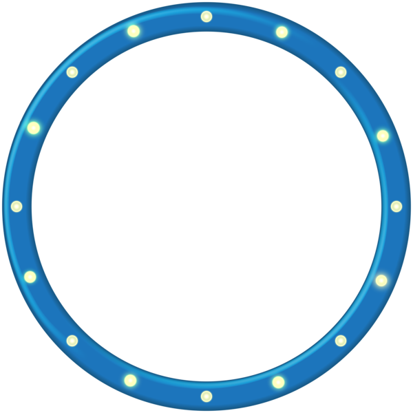 Blue Round Border Frame PNG Clip Art Image | Gallery Yopriceville