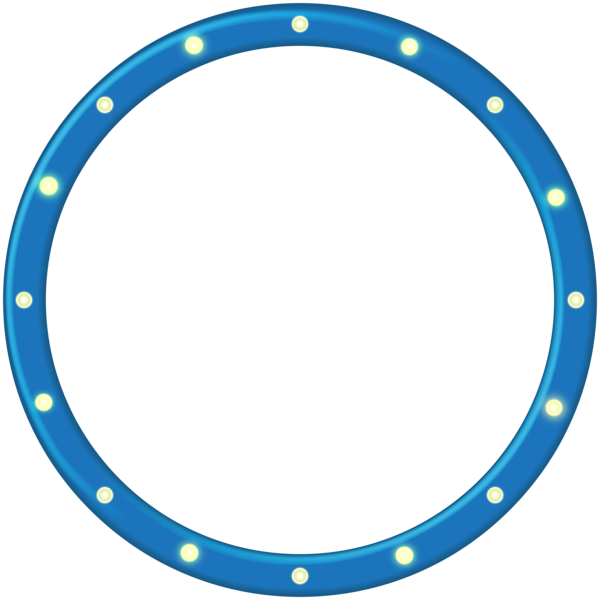 This png image - Blue Round Border Frame PNG Clip Art Image, is available for free download