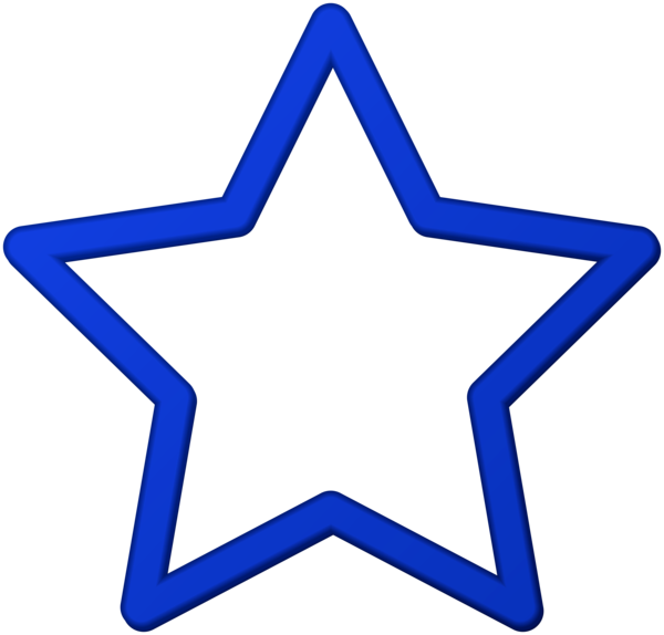 This png image - Blue Star Border Frame PNG Clip Art, is available for free download
