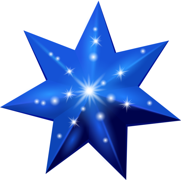 This png image - Blue Star Deco Transparent PNG Clip Art Image, is available for free download