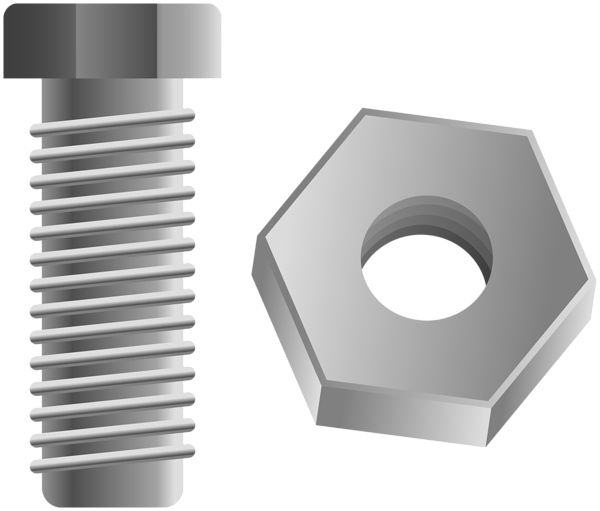 This png image - Bolt and Hex Nut PNG Clipart, is available for free download