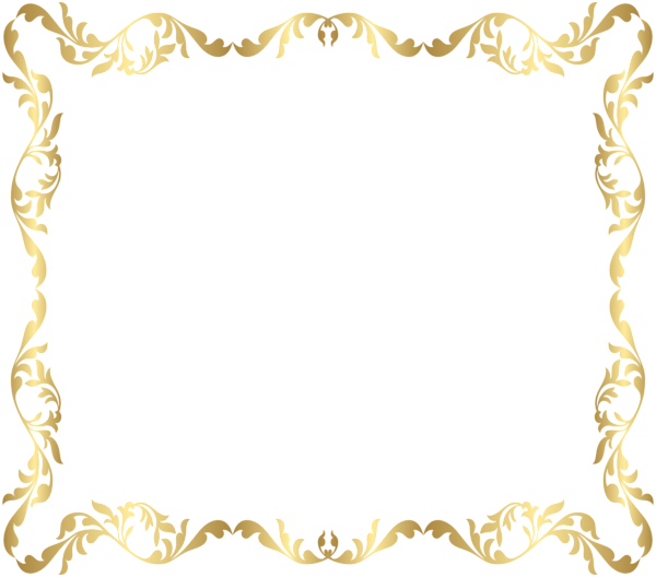 This png image - Border Frame Gold Transparent Clip Art Image, is available for free download