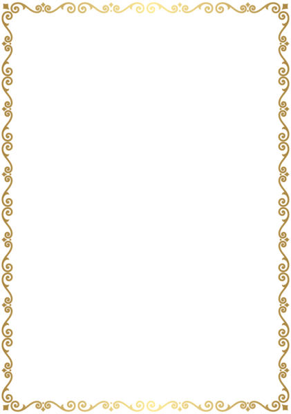 This png image - Border Frame Golden Transparent Clip Art Image, is available for free download