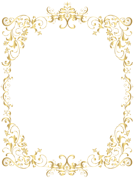 Border Gold Decorative Frame PNG Clip Art | Gallery ...