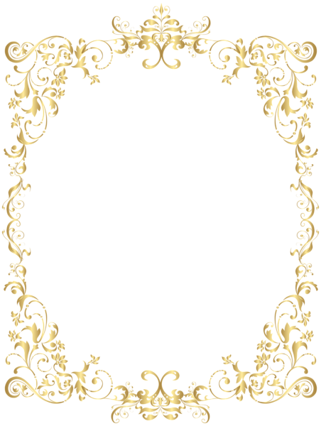 This png image - Border Gold Decorative Frame PNG Clip Art, is available for free download