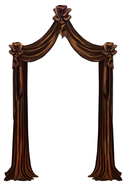 This png image - Brown Curtain Decor PNG Clipart Picture, is available for free download