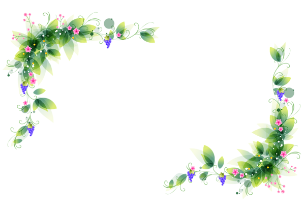 Corner Floral Decoration PNG Clipart Image | Gallery ...